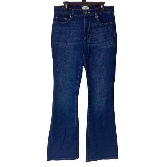 Loft Bootcut Midrise Classic Denim Dark Blue Jeans Size 2 Western Country - Picture 1 of 12